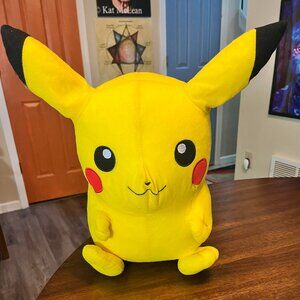 Pikachu Pokeman Stuffed Plush Toy Factory 14" Tall